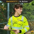 thumbnail image 7 of KwikSafety (Charlotte, NC) UNCLE WILLY'S WALL Short Sleeve Safety Shirt (w/POCKET) Class 2 ANSI OSHA Custom High Visibility Reflective Tape Construction Security Work Clothing Men | Yellow Black Large, 7 of 7