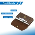 thumbnail image 3 of Phone Belt Holder Case for 5.0-5.2" Cell Phones, Horizontal Leather Phone Belt Pouch, Brown, 3 of 6