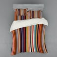 thumbnail image 1 of Ambesonne Abstract Bedding Set 4 Pcs, Vibrant Colors Striped, Queen, Multicolor, 1 of 3