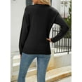 thumbnail image 6 of KelaJuan Women's Plaid Heart Print Sweaters Long Sleeve Round Neck Classic Fit Pullover Fall Winter Tops, 6 of 6