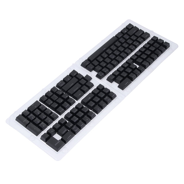 132 Keys Korean Keycaps Keyboard Caps Set, OEM Height Keycap Replacement for 61 62 64 68 72 75 84 87 88 98 100 104 108 Mechanical Keyboard, Showing Korean Script, Matte Finish