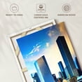 thumbnail image 6 of Elephant Stock Houston Courthouse Square Wall Art - Vertical Canvas Wall Art - Living Room Wall Decor - Places Canvas - Beige And Blue Decor By John Coletti - 16" x 24", 6 of 8