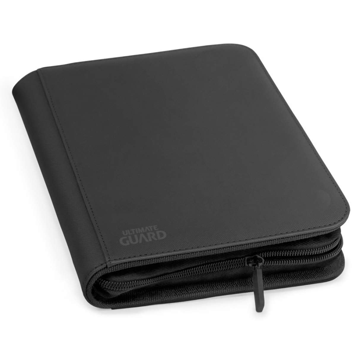 Ultimate Guard 4 Pocket Zipfolio Xenoskin Card Binder, Black