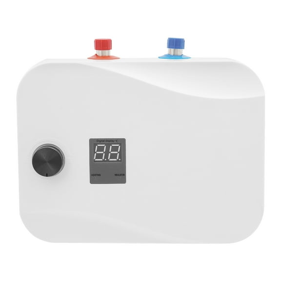 Miumaeov 6L/1.59Gal Vertical Electric Water Heater Mini Tank Hot Water Heater 1500W 110V 86-149°F