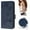 Darkblue, variant on Decase Case for Motorola G Stylus 5G (2025), Rose Flower Wallet Phone Case with Wrist & Long Strap, TPU PU Leather Cover Built-in Stand,Blue