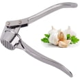 thumbnail image 1 of Stainless steel garlic press, professional kitchen garlic crusher, garlic chopper ginger crusher, heavy duty garlic press, garlic chopper, 1 of 5