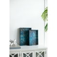 thumbnail image 6 of A&B Home Decorative Tray with Handles - Modern Minimalist Style Faux Leather Set of 2 Perfume Tray for Ottoman Couch Centerpiece Table Décor, Blue, 6 of 10