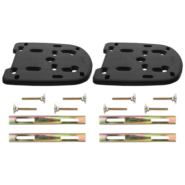 2 Ensembles Support Arrière de Bagage de Moto Plaque de Montage Robuste avec Vis de Fixation pour Réparation de Vélo Électrique Scooter