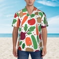 thumbnail image 4 of Bixox Men's Hawaiian Shirts Men's Vegetables Print Short-Sleeve Shirt-3X-Large, 4 of 8