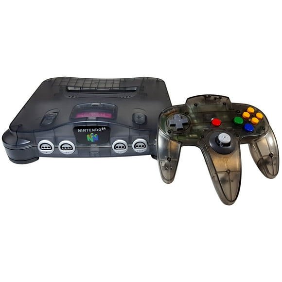 Restored Nintendo 64 System Video Game Console Smoke Gray with Red Expansion Pak N64 (Refurbished)