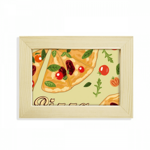 Pizza Italy Tomato Foods Desktop Decorate Photo Frame Picture Art Painting 5x7 inch