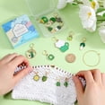thumbnail image 3 of 1 Box 1 Set Cauldron/Beer/Flower Alloy Enamel Pendant Locking Stitch Markers Crochet Leverback Hoop Charms Lime Green 1.9~5.5cm 14 style 1pc/style 14pcs/set, 3 of 6