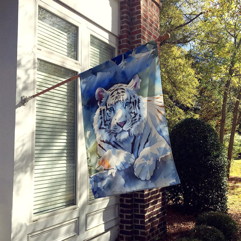 White Tiger House Flag 28 in x 40 in