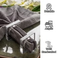 thumbnail image 2 of Set of 12 Handcrafted Napkin Rings - Acrylic Round Napkin Holders for Dining Table Décor (Opaque), 2 of 8