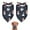 Dark Blue Ballerina, variant on Dog Bandana 2 Pack,Dark Blue Ballerina Princess Pattern Bandanas for Dogs,Cat Bandana,Small/ Large Dog Bandana 2 Size,Dog Bandanas