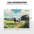 thumbnail image 2 of Fotbe Prairie Pasture Cow Alfombrilla de Secado para Cocina con Estampado, 18x24 Pulgadas, 2 of 7