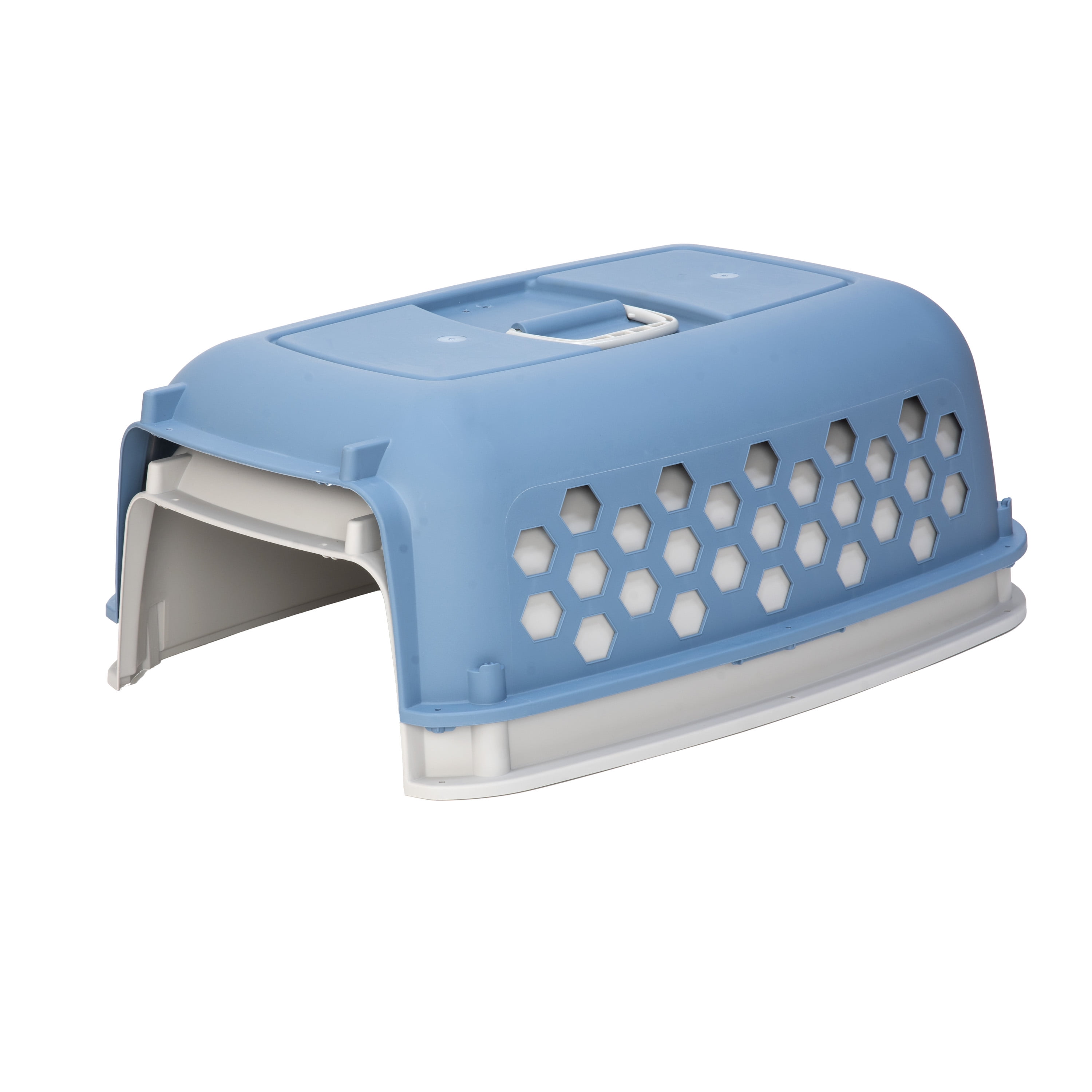 Vibrant Life 26" Plastic Portable Kennel for Dogs, Blue