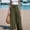 Army Green, variant on Womens Pants Summer Flowy Wide Leg Pants High Waisted Drawstring Palazzo Pant Lightweight Travel Beach Pant Trendy Spring & Summer Comfortable & Ventilate Going Out Pants for Women Army Green L