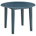 thumbnail image 3 of TMS Chadwick 40” Round Solid Wood Drop Leaf Dining Table, Midnight Blue, 3 of 3