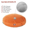 thumbnail image 2 of Majestic Pet | Villa Velvet Round Pet Bed For Dogs, Removable Cover, Orange, Small, 2 of 5