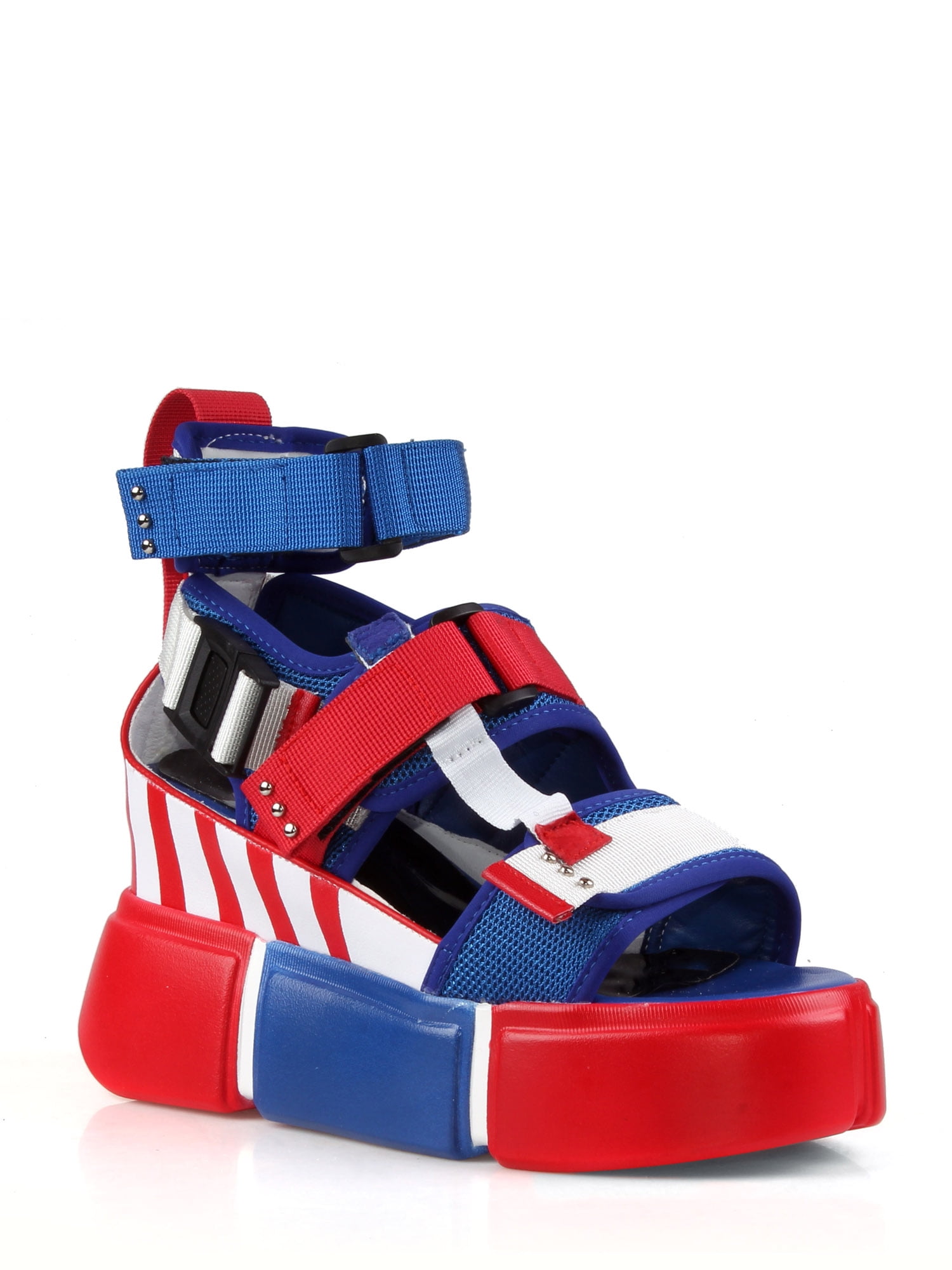 anthony wang platform buckle strap sandals