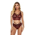 thumbnail image 3 of uublik Valentines Lingerie Set for Women Lace Babydoll Sexy Naughty Plus Size Bodysuit, 3 of 5