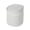 Grey, variant on Gold Trim Pop Lid Mini Desktop Can Modern PP Waste Bin, Compact Square Odor Block Table Garbage Bucket, Simple Neutral Color Desk Storage Bin for Vanity Office Bedroom Apartment Decor