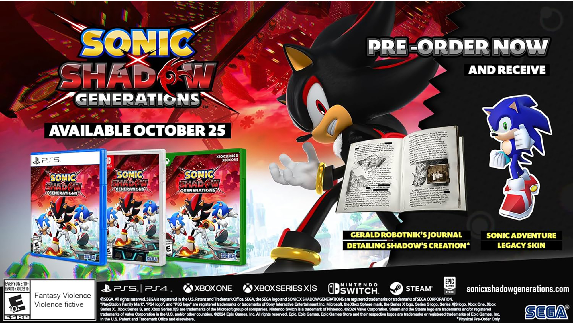 Sonic X Shadow Generations, Nintendo Switch photo 2