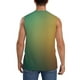 thumbnail image 4 of Balery Orange To Teal Gradient Camisetas sin mangas para hombre, absorbe la humedad y protege contra el mal olor.-Medium, 4 of 7