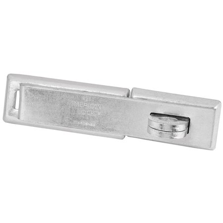 American Lock A825D Hasp Lock, 7-1/4 in L, 1-5/8 in W, Steel, Zinc, 7/16 in Dia Shackle