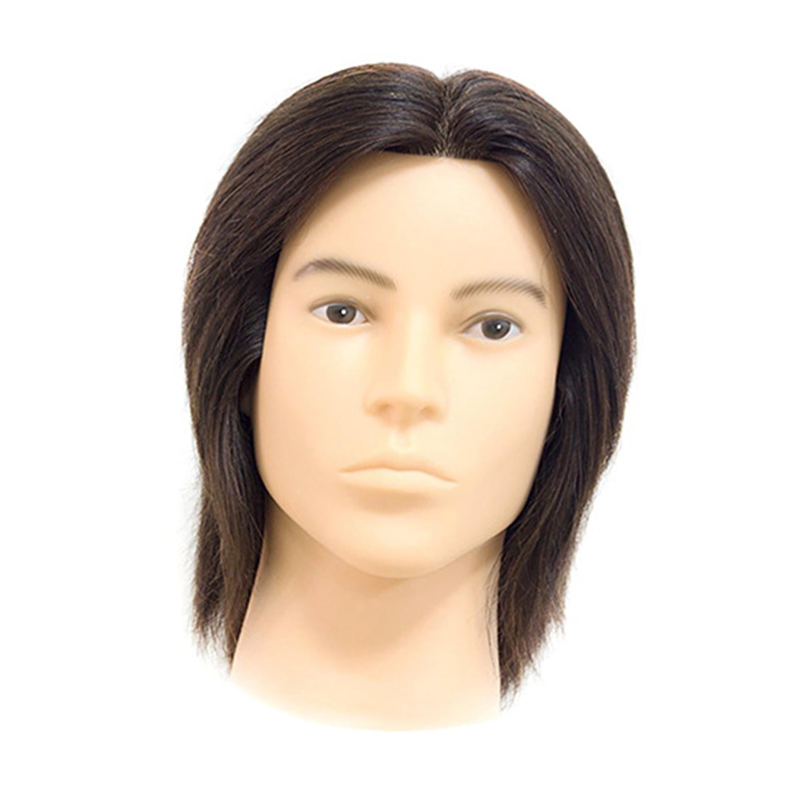 Kuntesetty Barber Training Men Mannequin Head Versatile 11inch Tall Accessory Realistic