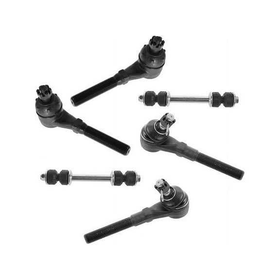Front Tie Rod End and Sway Bar Link Kit 6 Piece - Compatible with 1997 - 2003 Ford F-150 4WD 1998 1999 2000 2001 2002