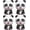 4 Giant Panda, variant on Giant Cat Balloons 22 Inch Adorable Black Crown Kitty White Cat Balloons for Kitten Pet Cat Theme Birthday Party Decorations