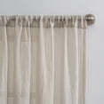 thumbnail image 6 of Mainstays Linen Textured Semi-Sheer Rod Pocket Curtain Panel, 50"x63", Stone, 6 of 6