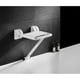 thumbnail image 2 of Taburete plegable para baño montado en la pared 330 libras con peso antideslizante Asiento de ducha CACAGOO Taburete plegable, 2 of 7