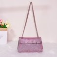 thumbnail image 4 of JIOMAY Bolso de hombro de noche con diamantes de imitación para mujer 2024 Monederos y bolsos de mano con cadena Bolsos cruzados con cadena ajustable Bolso de diseñador, 4 of 5