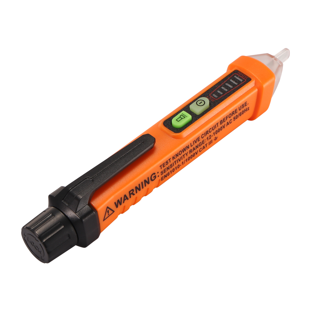 1000V for Live//Null Wire Judgment Non-Contact Voltage Tester Tools,LED Flashlight,Buzzer Alarm,AC Voltage Detector Pen,Test Range 60V