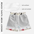 thumbnail image 3 of FORMRS Boys Swim Trunks Quick Dry Mesh Liner Boardshorts Sizes XS-XL, Retro Triangles, 3 of 7