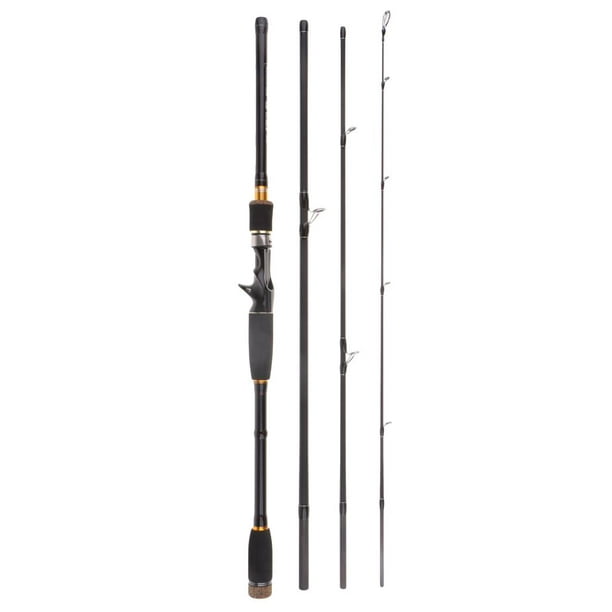 8 FT Ultralight Medium Rod 4 Pieces Carbon Fiber Fishing Pole 2.4