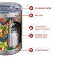 thumbnail image 4 of 12oz Tumblers Green Chicken Farm Pattern Vacuum Insulated Stainless Steel Travel Tumbler Cups Mug with Lid and Straw for Beer,Coffee,Beverages with Cleaning Brush for Cold & Hot Drinks, 4 of 5