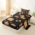 thumbnail image 2 of Erosebridal Brown Cartoon Capybara Twin Sheet Sets,Kawaii Daisy Blossom Bedding For Kids Teens 3pcs, 2 of 6
