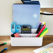 Pen+Gear White All in One Desktop Storage Organizer for School and Office Supplies