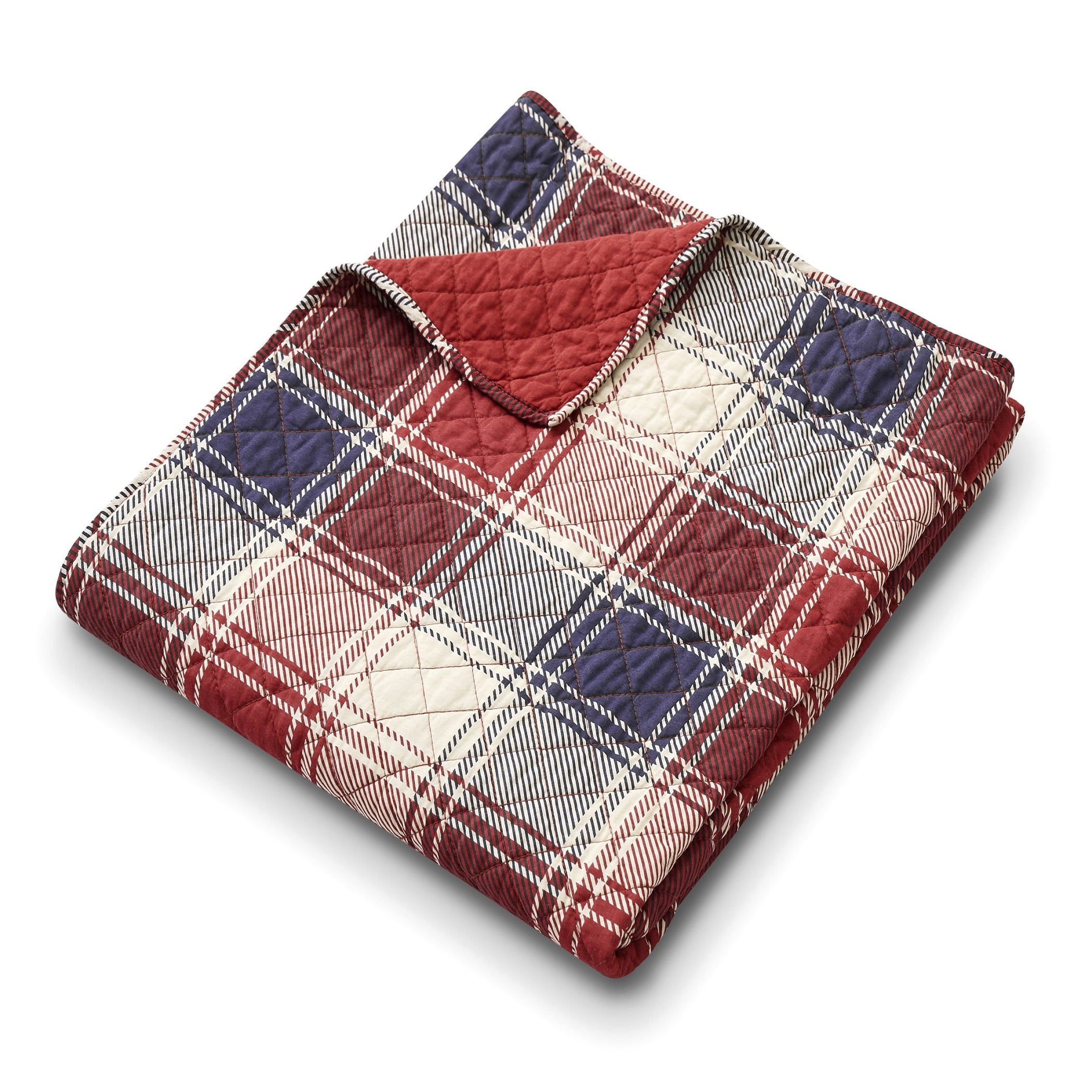 Greenland Home Nicholas Plaid 100% Cotton All Seasons Throw Blanket, 50" x 60"