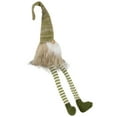 thumbnail image 4 of Northlight Sitting Gnome with Knitted Hat and Dangling Legs Christmas Figure - 29" - Green, 4 of 5
