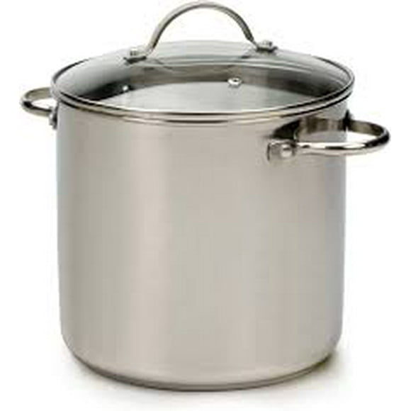 RSVP International TGP-8IN Stainless Steel Stock Pot, One Size, Multi Color