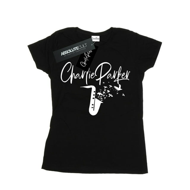 Charlie Parker T-Shirt en Coton pour Femmes Bird Sounds