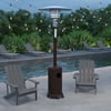 Merrick Lane Bronze Finished Stainless Steel 7.5' Tall 40,000 BTU Outdoor Propane Patio Heater with Wheels