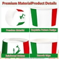 thumbnail image 4 of 120 Pcs Italian Flag Ice Cream Cups 12 oz Disposable Italy Flag Paper Dessert Snack Soup Bowls Red White and Green Food Yogurt Cup Containers for Pizza BBQ Birthday Picnic Gathering Party Supplies, 4 of 4