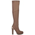 thumbnail image 2 of Guess Womens Taylin Faux Leather Lugged Sole Thigh-High Boots, 2 of 3