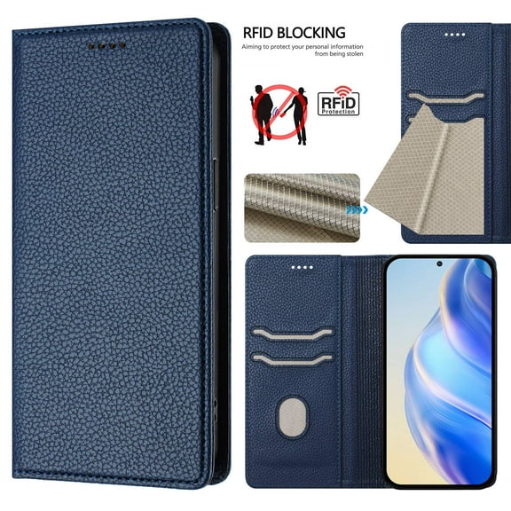 For Motorola Moto G Stylus 5G 2025 Wallet Case ,with RFID Blocking Credit Card Holder,Leather Flip Shockproof Cover